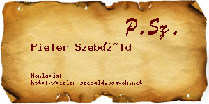 Pieler Szebáld névjegykártya